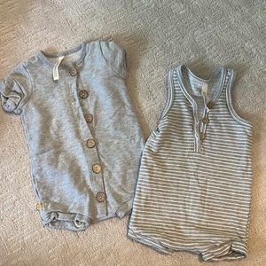 Two childhoods rompers.